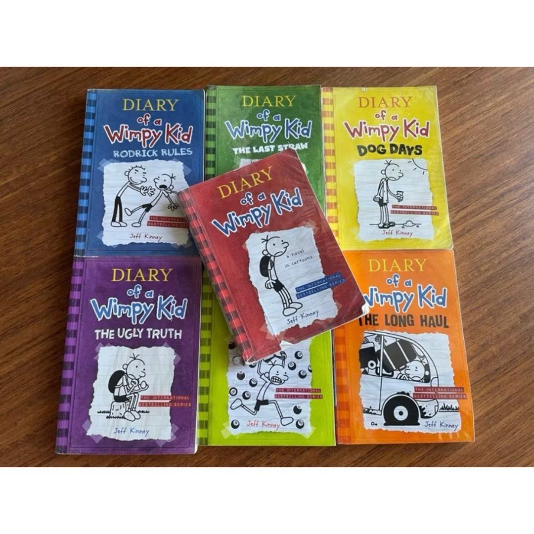 Diary of a Wimpy Kid (Preloved) (Category: Children's Books) located in Cebu City. Submitted by s_415 (Listing ID 1437590140, Image 1). Description: Diary of a Wimpy Kid (Preloved) - Preloved - in good condition - All books are in plastic cover - bought from National Bookstore and Fullybooked - Hard Luck is the only book that is flawless - The Last Straw have very MINIMAL flaws - The Long Haul has a fold at the back (see picture) - The Ugly Truth
