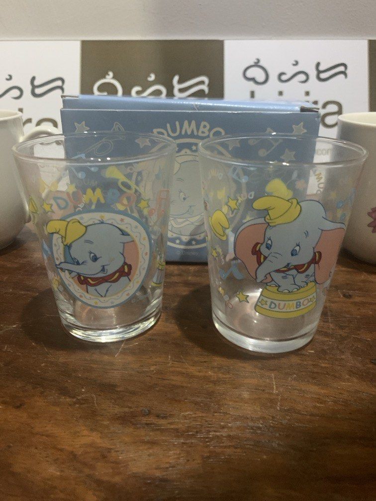 Dumbo / Sleeping Beauty - Mug and Glass (Category: Coffee & Tea Tableware) located in Carmona. Submitted by bihira (Listing ID 1437693297, Image 2). Description: Dumbo / Sleeping Beauty - Mug and Glass - Authentic Fan Merch - Disney - WYSIWYG - Mugs - w/o box - Dumbo Glass - with OG Box.