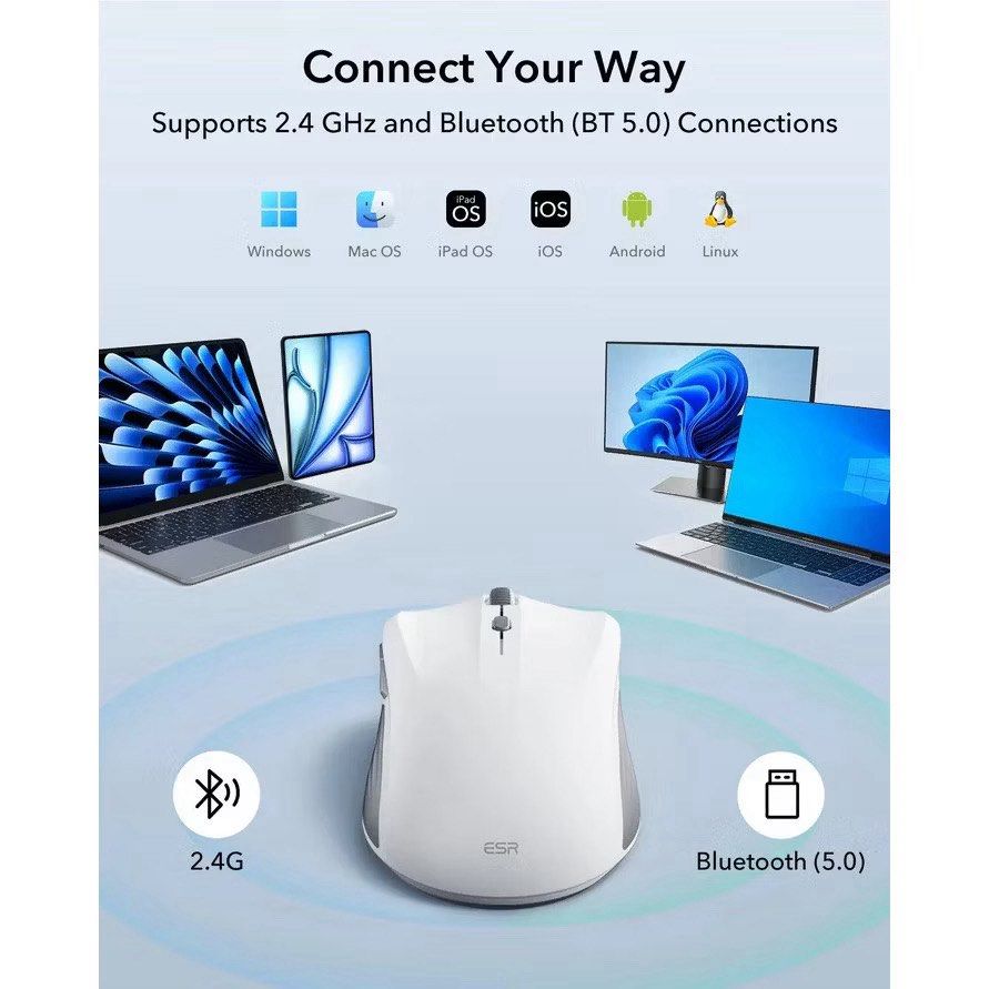 ESR Magnetic Wireless Mouse - White452998747883448324