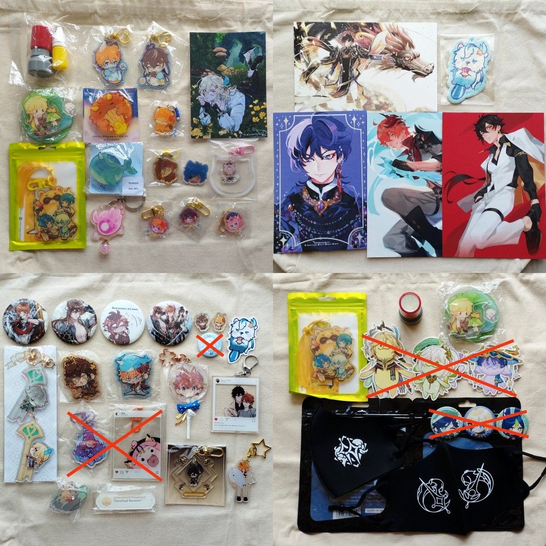 [Fanmade] Genshin Impact Merchandise - Aether Kaeya Diona Tartaglia ...