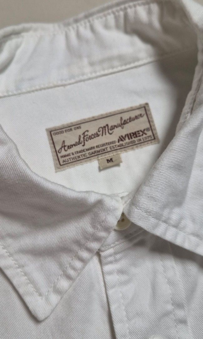 For Sale: Avirex Pilot Button Down Shirt (Category: Tshirts & Polo Shirts ) located in Pasig City. Submitted by radcuratesclothing2026 (Listing ID 1437703534, Image 3). Description: 🌺 For Sale 🌺 Avirex Pilot Button Down Shirt •Size Medium on tag(oversized) •Still in good condition, worn seldom •Bought in Japan last year •Needs washing •P1,000 •Pasig #UsedButNotAbused.