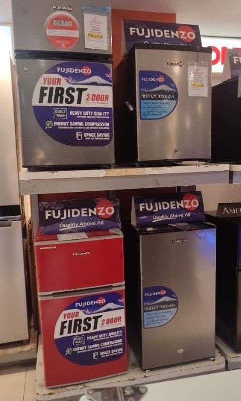 FUJIDENZO REFRIGERATOR (PERSONAL "MINI REF" , TOP AND BOTTOM FREEZER) (Category: Refrigerators and Freezers) located in Manila. Submitted by chuck_claros (Listing ID 1437611850, Image 3). Description: #FUJIDENZO #REFRIGERATOR #MINI REF, #TOP MOUNT AND #BOTTOM FREEZER #NON INVERTER AND #INVERTER TYPE ☑️BRAND NEW FACTORY SEALED UNIT WITH OFFICIAL SALES INVOICE AND WARRANTY ◽(PERSONAL SINGLE DOOR) NON INVERTER 1.8 cu.ft - RB 18HS - 5,790 3 cu.ft - R