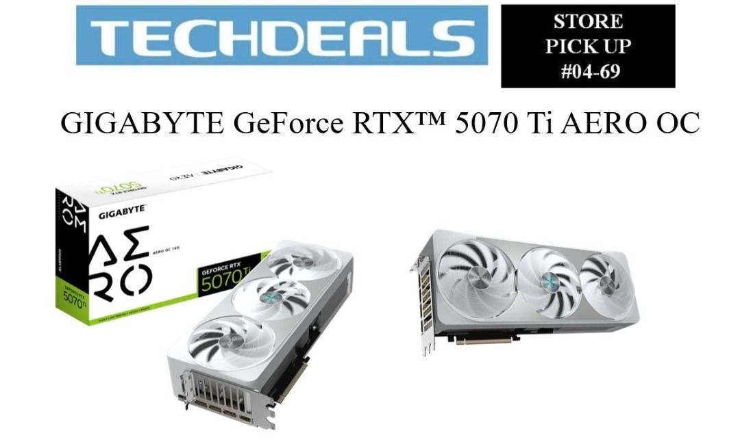 GIGABYTE GeForce RTX™ 5070 Ti AERO OC 16G