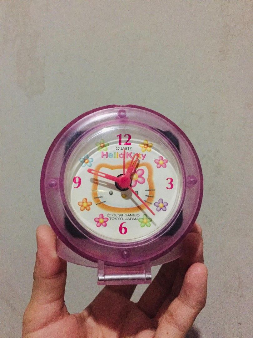 Hello Kitty Quartz Alarm Clock (Category: Clocks) located in Batangas. Submitted by fabufindsstore. (Listing ID 1437744825, Image 2). Description: Hello Kitty Quartz Alarm Clock Like new condition Quality from Japan 150 only Mode of Payment (Gcash Payment first) Delivery thru J&T (SF shoulder by buyer).