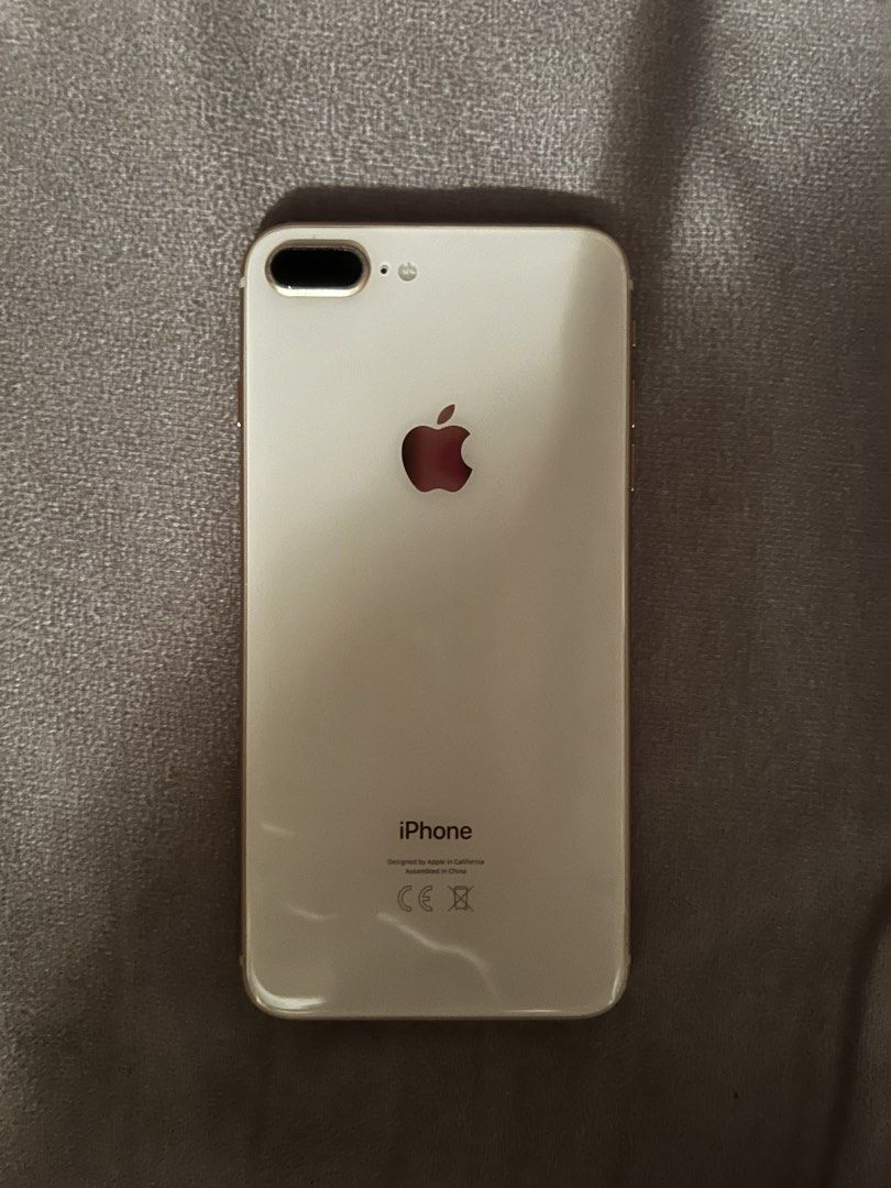 iPhone 8 Plus (Category: iPhone 8 Series) located in Manila. Submitted by sellingelly (Listing ID 1437582071, Image 2). Description: info: - 64 gb - wifi and sim - all buttons working - fingerprint working - no repair history - good camera issues: - charging port not working (can charge with magsafe without magnet) - scratches on screen and around camera - 76% battery health.