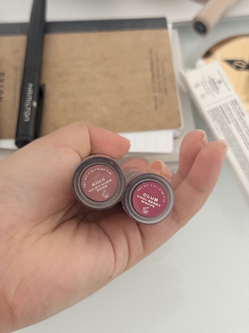 Issy & Co. Lipstick - Kink & Club (Category: Makeup) located in Pasig City. Submitted by andrei.decyy (Listing ID 1437637009, Image 2). Description: - Issy & Co. Lipsticks available: Kink (milky nude rose) and Club (cool berry mauve). Swatch 5-10 times Get 1 lippie for free if getting 1k+ worth from my listings or buy both for 400.
