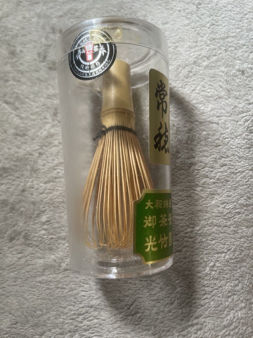 Japanese Matcha Tea Whisk (Category: Coffee & Tea Tableware) located in Davao. Submitted by mengsmixitems (Listing ID 1437651631, Image 2). Description: - Authentic Japanese matcha whisk - Made of bamboo - Includes a clear protective case - Features Japanese packaging - Ideal for preparing traditional matcha - Great addition to your tea set.