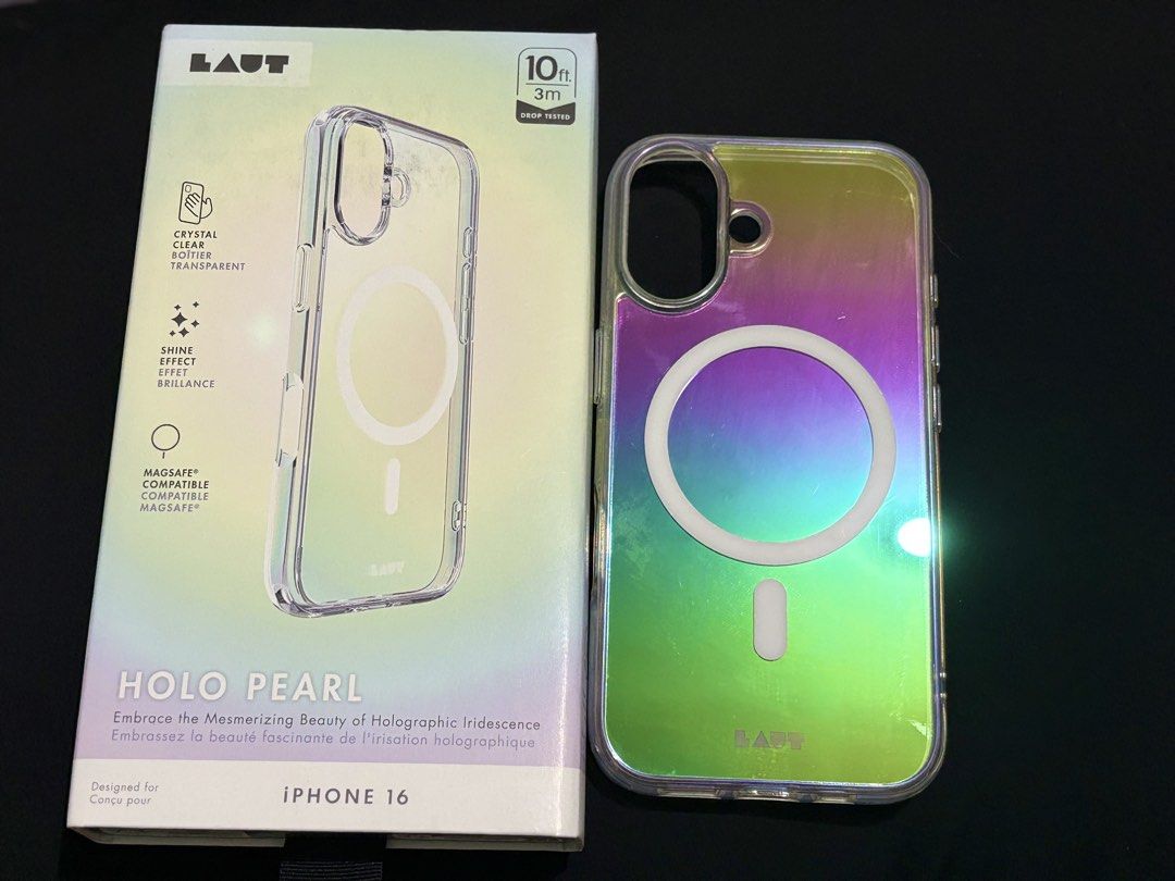 Laut - Iphone 16 Holo Pearl Case (Category: Cases & Sleeves) located in Quezon City. Submitted by gamespot (Listing ID 1437732592, Image 1). Description: MOP: Gcash/Maya/Gotyme MOD: Lalamove ( buyer’s expense).