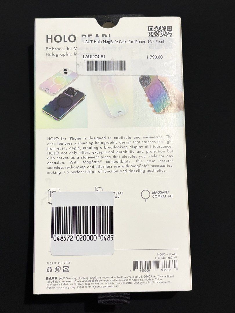 Laut - Iphone 16 Holo Pearl Case (Category: Cases & Sleeves) located in Quezon City. Submitted by gamespot (Listing ID 1437732592, Image 2). Description: MOP: Gcash/Maya/Gotyme MOD: Lalamove ( buyer’s expense).