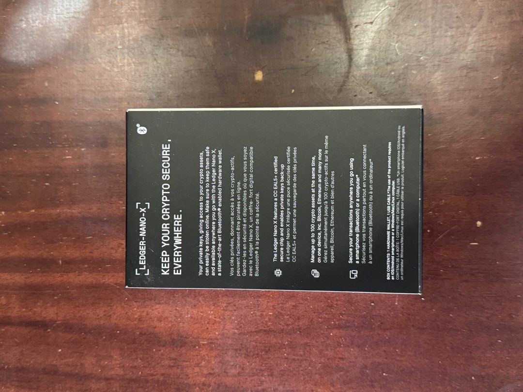 Ledger Nano X (Category: Hard Disks & Thumbdrives) located in Quezon City. Submitted by poweranger325 (Listing ID 1437606576, Image 2). Description: - Ledger Nano X: Your crypto's safe haven. - Manage up to 100 crypto assets. - Bluetooth connectivity for on-the-go access. - Includes USB cable for easy charging and connection. - Package includes: Ledger Nano X and USB cable..