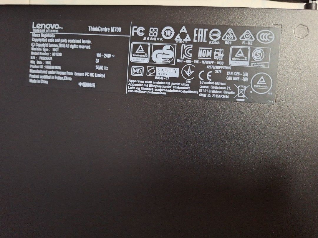 Lenovo ThinkCentre M700 Desktop PC453432195144765443