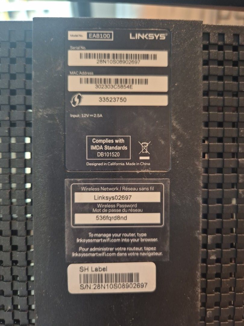 Linksys EAB100 Router452781204382699521