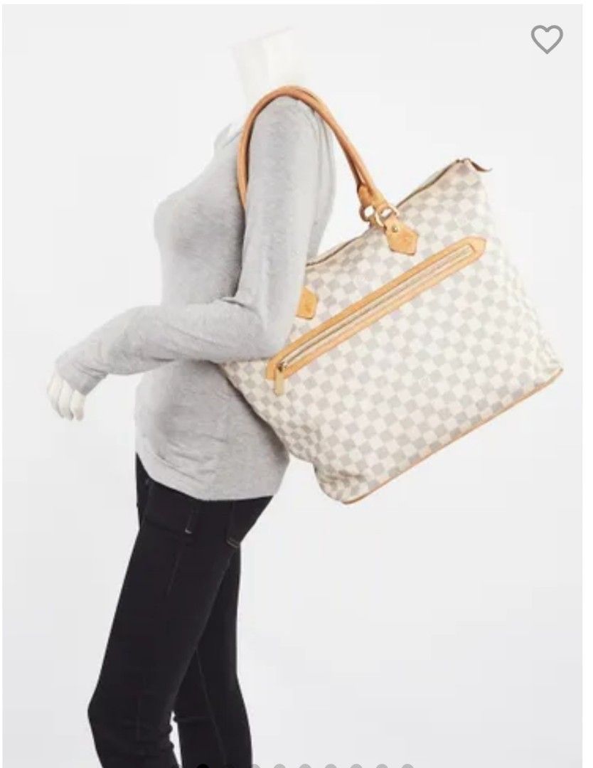 Louis Vuitton Damier Azur Tote Bag (Category: Luxury Bags & Wallets) located in Baguio. Submitted by jayrgijc52758 (Listing ID 1437642264, Image 2). Description: Louis Vuitton Damier Azur Canvas Saleya GM Bag In very good condition 1800.