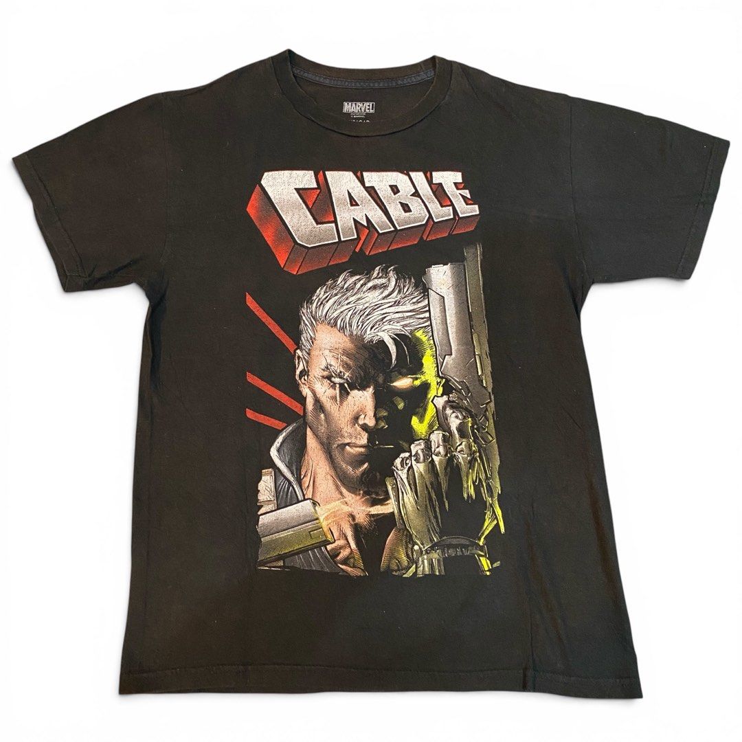 Marvel Cable (Category: Tshirts & Polo Shirts) located in Sungai Petani. Submitted by 2.k.000 (Listing ID 1437646908, Image 1). Description: Sizing M (19/26) Good condition Black not faded Nego.