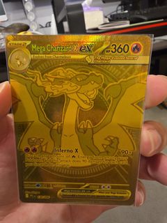 1st Edition Charizard Pokemon Card 1996 Premium Metal Gold Custom, Hobbies  & Toys, Toys & Games on Carousell