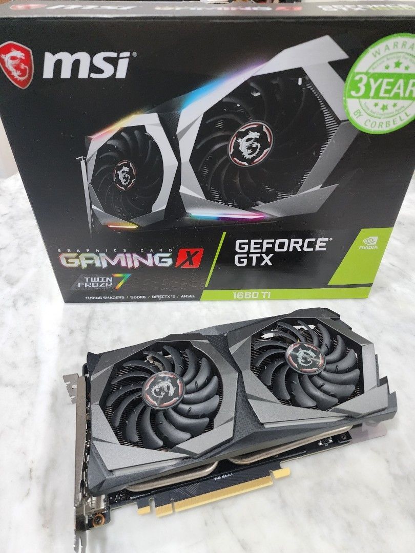 MSI GeForce GTX 1660 Ti Gaming X Graphics Card