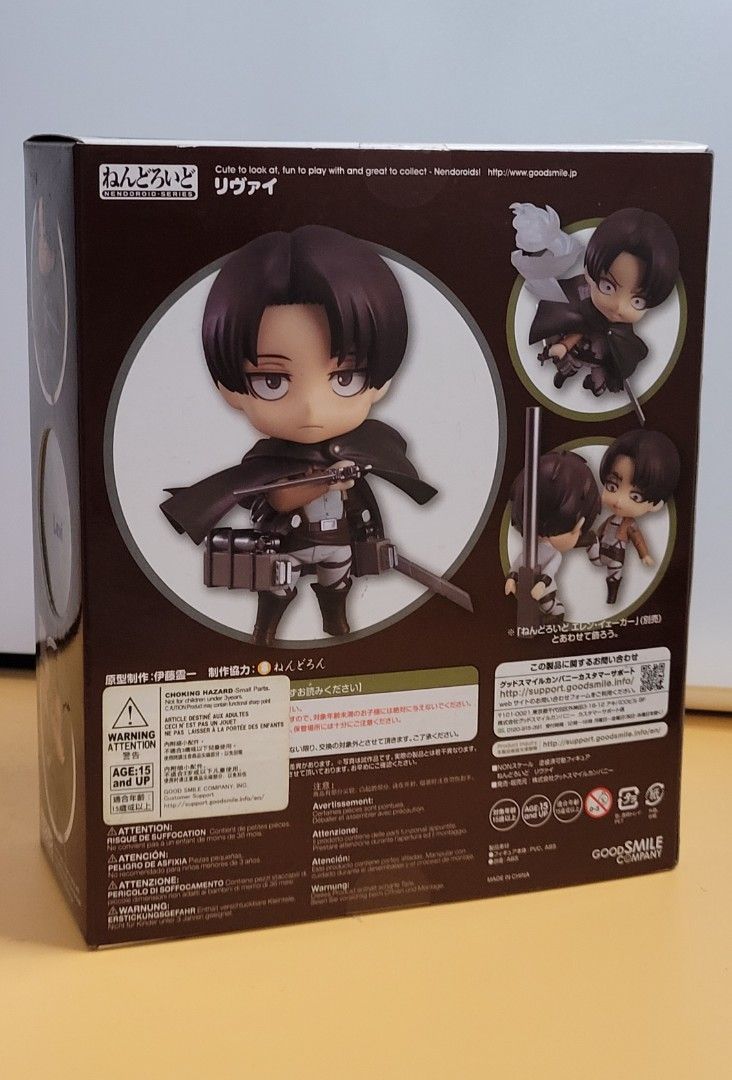 NENDOROID LEVI (Category: Toys & Games) located in Quezon City. Submitted by fabshoppe2001 (Listing ID 1437626581, Image 3). Description: AUTHENTIC NENDOROID ATTACK ON TITAN LEVI SEALED BOX MOP: GCASH MOD: LALAMOVE PAYMENT FOR THE ITEM FIRST BEFORE BOOKING. LOCATION: QUEZON CITY.