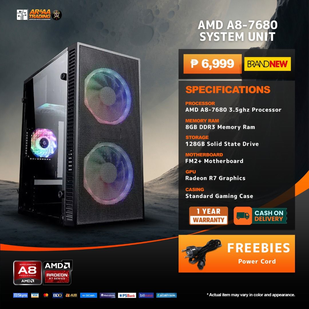 NEW PRICE ALERT BRAND NEW SYSTEM UNIT! (Category: Desktops) located in Quezon City. Submitted by mariedesil12290 (Listing ID 1437608920, Image 1). Description: 𝐁𝐑𝐀𝐍𝐃𝐍𝐄𝐖 𝐆𝐀𝐌𝐈𝐍𝐆 𝐂𝐎𝐌𝐏𝐔𝐓𝐄𝐑 𝐏𝐀𝐂𝐊𝐀𝐆𝐄 𝐅𝐎𝐑 𝐀𝐒 𝐋𝐎𝐖 𝐀𝐒 𝐏𝐇𝐏 6,𝟗𝟗𝟗 𝐎𝐍𝐋𝐘 🔥𝗜𝗡𝗦𝗧𝗔𝗟𝗟𝗠𝗘𝗡𝗧 𝗩𝗜𝗔: 𝗚𝗚𝗜𝗩𝗘𝗦 / 𝗖𝗥𝗘𝗗𝗜𝗧 𝗖𝗔𝗥𝗗 / 𝗕𝗜𝗟𝗟𝗘𝗔𝗦𝗘 / 𝐒𝐊𝐘𝐑𝐎 🔥𝐎𝐏𝐄𝐍 𝐅𝐎𝐑 𝐖𝐇𝐎𝐋𝐄𝐒𝐀𝐋𝐄 𝐀𝐍𝐃 𝐑𝐄𝐓𝐀𝐈𝐋 𝐎𝐑𝐃𝐄𝐑 !! ✂️𝘼𝙇