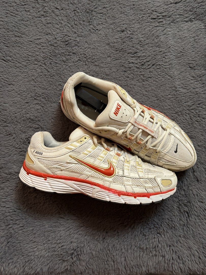 Nike P-6000 Series Sneakers (Category: Sneakers) located in Manila. Submitted by loots_by_d (Listing ID 1437718105, Image 1). Description: - Nike Air Max F-6000 series sneakers - Color: White and red - Features the Nike swoosh logo - Mesh upper - Cushioned sole - Condition: Soles show some wear VOMERO 5 Us 9.5/ Euro 43/ 27.5Cm ✅ Goood Condition ✅ Sign of usage ✅ Authentic ✅ Free Shipping .