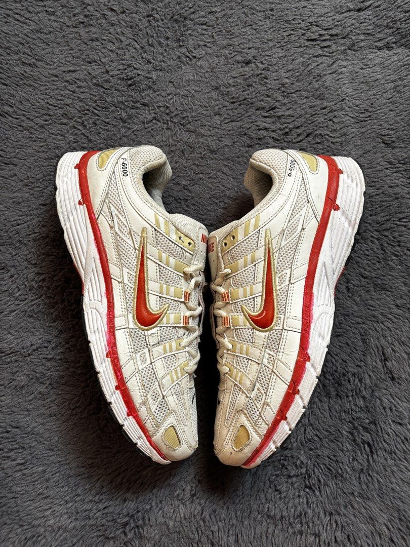 Nike P-6000 Series Sneakers (Category: Sneakers) located in Manila. Submitted by loots_by_d (Listing ID 1437718105, Image 3). Description: - Nike Air Max F-6000 series sneakers - Color: White and red - Features the Nike swoosh logo - Mesh upper - Cushioned sole - Condition: Soles show some wear VOMERO 5 Us 9.5/ Euro 43/ 27.5Cm ✅ Goood Condition ✅ Sign of usage ✅ Authentic ✅ Free Shipping .