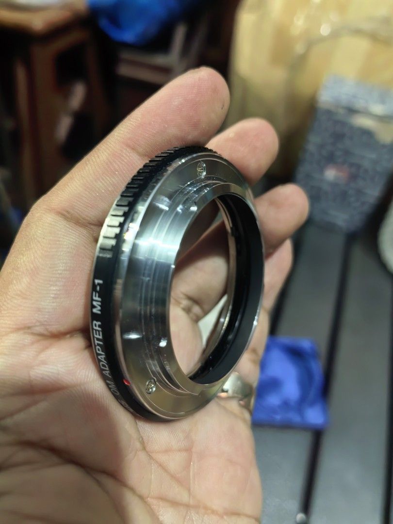 Olympus MF-1 OM adapter (Category: Other Photography Accessories) located in Cebu City. Submitted by dudes_villanueva (Listing ID 1437602793, Image 2). Description: Olympus MF-1 OM adapter Brand New 📌 This adapter enables the use of Olympus OM mount lenses on Olympus DSLR cameras with a Four Thirds mount. 📌 It is designed for manual focusing and does not provide electronic data transfer between the lens and camera body. 📌 While autofocus will 