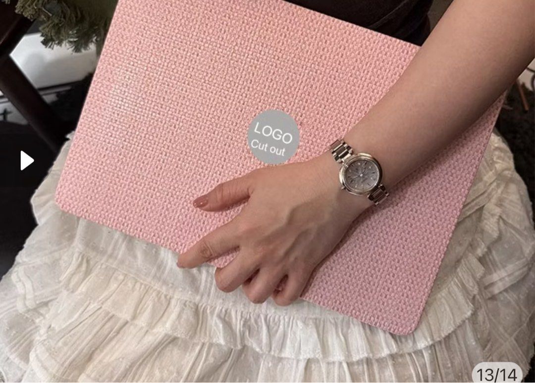 Pink Laptop Case for Mac A3449 A3240 A3113 (Category: Laptop Bags & Sleeves) located in Manila. Submitted by heysoulsissy (Listing ID 1437691247, Image 1). Description: New!! Nagkamali ng model na bili for case - Pink laptop case - Textured surface - Apple logo cutout - Designed for laptop protection - Stylish accessory.
