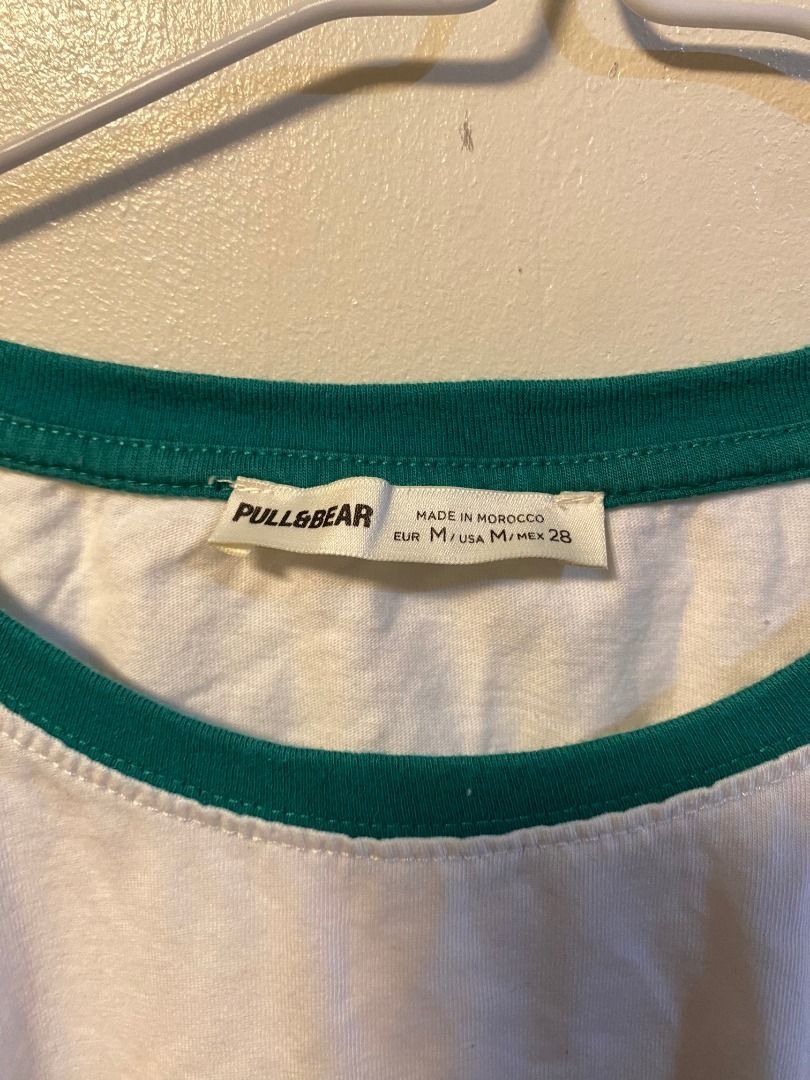 Pull & Bear Ringer Tee Baby Tee (Category: Shirts) located in Marikina City. Submitted by .swagee (Listing ID 1437687258, Image 3). Description: Dimes (Inches): L: 18.25 W: 17.25 Php 300 + sf Ship via: J&T, Grab, Lalamove, LBC.