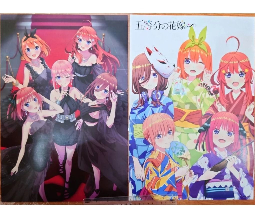 Quintessential Quintuplets Anime Posters (Class A) A3 size large 2pcs set only (Category: Art & Prints) located in Lubao. Submitted by lissysylcliffe (Listing ID 1437727980, Image 1). Description: (to be rolled packing as they're large posters) > can do spx freeship if total above 499+ Payment: Gcash/Maya/Bank-transfer Shipping: J&T /Spx /or Flash Express.