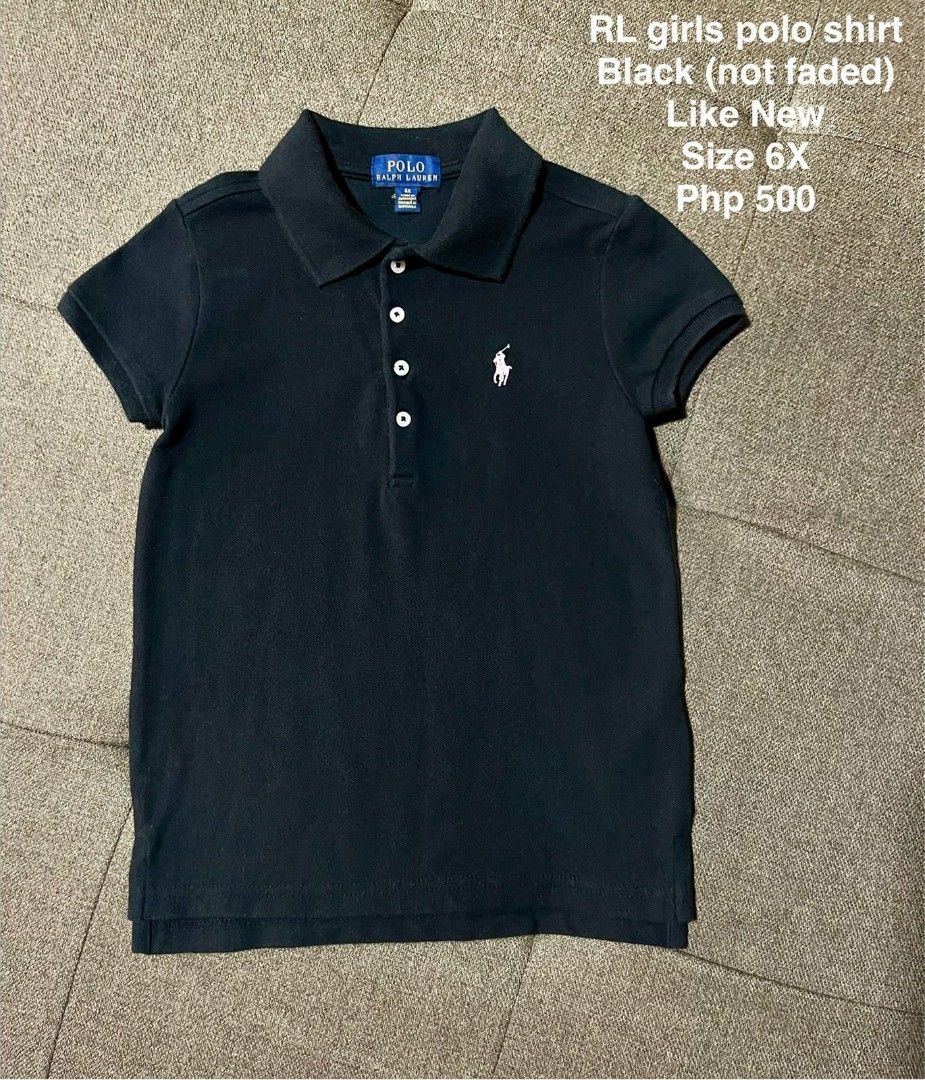 RL girls polo shirt (Category: Babies & Kids Fashion) located in San Pedro. Submitted by havenspace_ (Listing ID 1437664749, Image 1). Description: Like new (not faded) Bought from RL 🇺🇸 website Size: 6X.