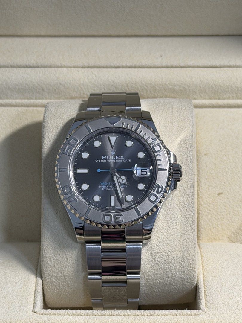 Rolex Yacht-Master Rhodium Dial 37 (Category: Luxury Watches) located in San Juan City. Submitted by rhyswatchph (Listing ID 1437594925, Image 1). Description: Rolex Yacht Master 37 Rhodium Dial 268622 Year 2018 Full Set Condition 9.8/10 San Juan City/New Manila QC On Hand.
