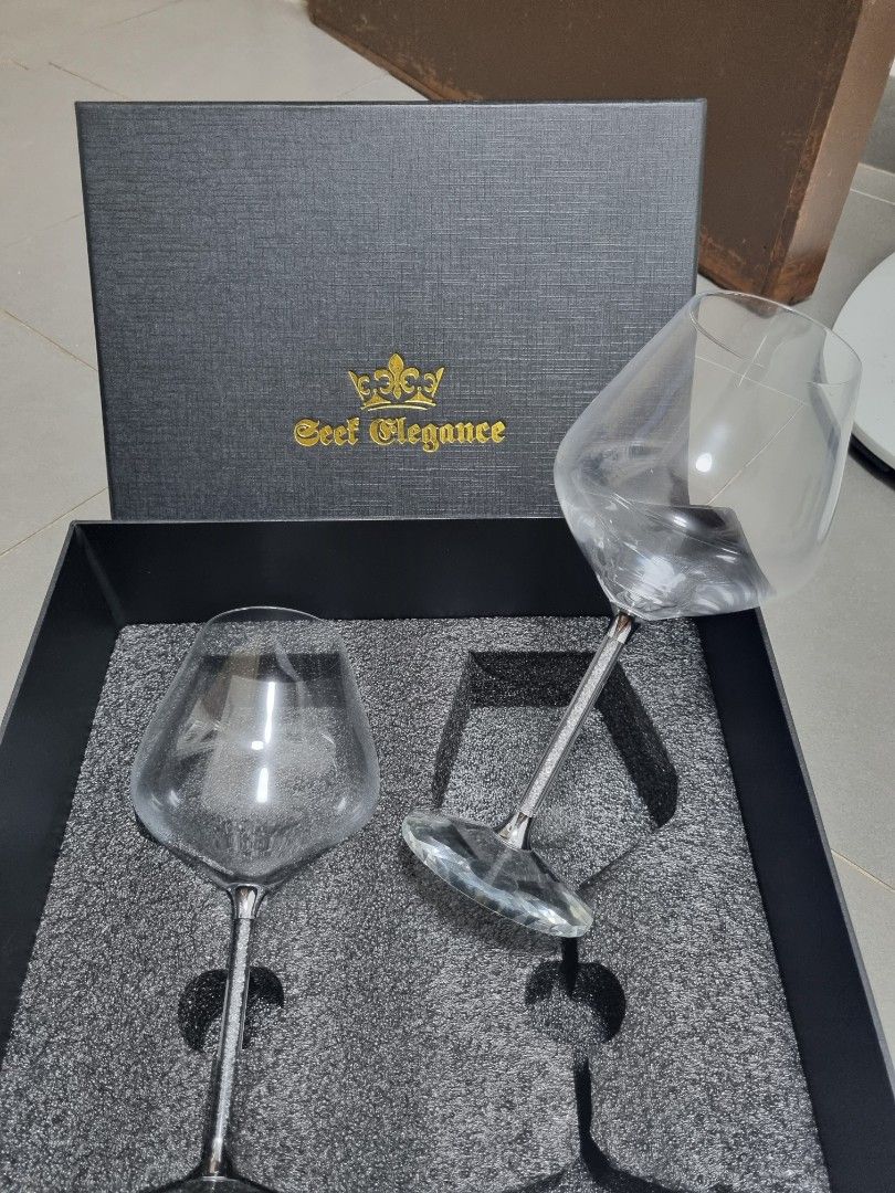 Set of 2 'Geef Elegance' Wine Glasses