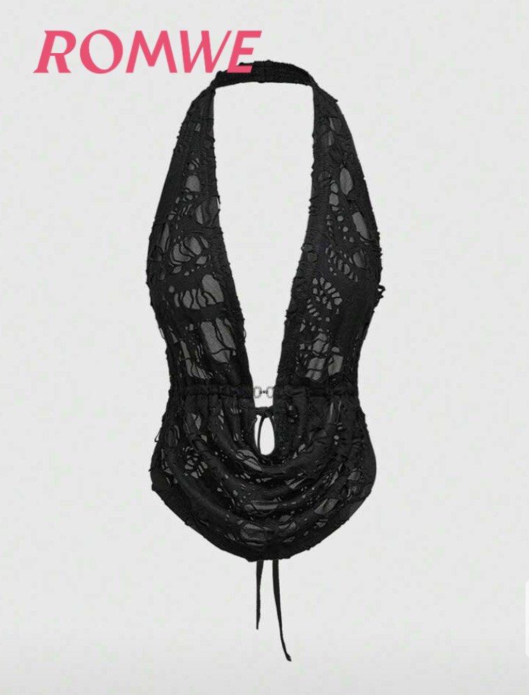 Shein - Sexy Draped Neck Tank Top (Category: Sleeveless) located in Cainta. Submitted by prelovedbxm (Listing ID 1437734983, Image 1). Description: Perfect for party/club ✨original price: 254.