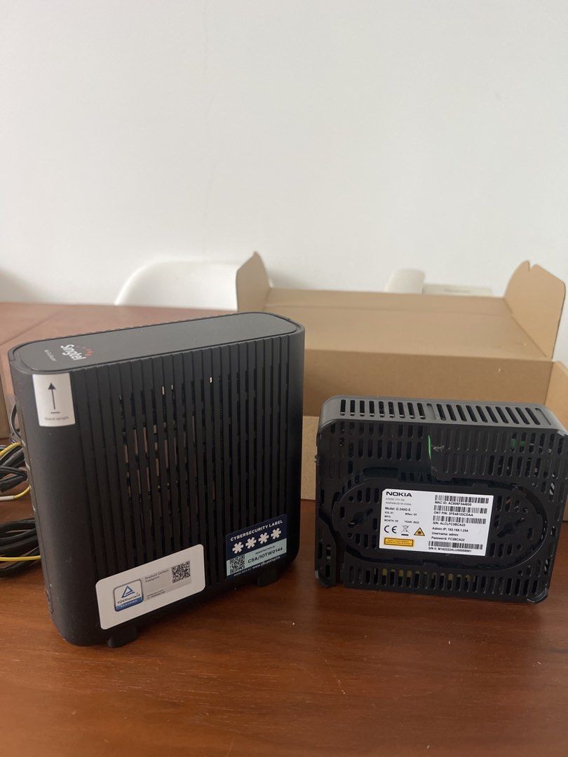 Singtel KCS Optical Network Unit & Nokia Router452885289727447041
