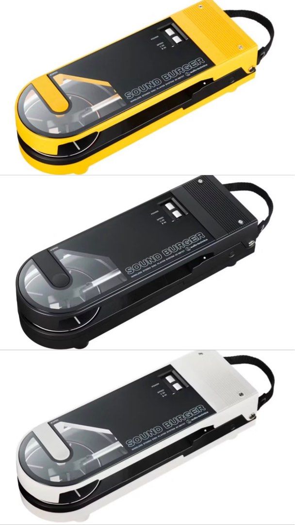 Sound Burger - Audio Technica (Category: Portable Music Players) located in Mandaluyong City. Submitted by carshop.official (Listing ID 1437753303, Image 1). Description: Sound Burger available in 3 colors. Black P13,000 White - P14,000 Yellow P16,000.