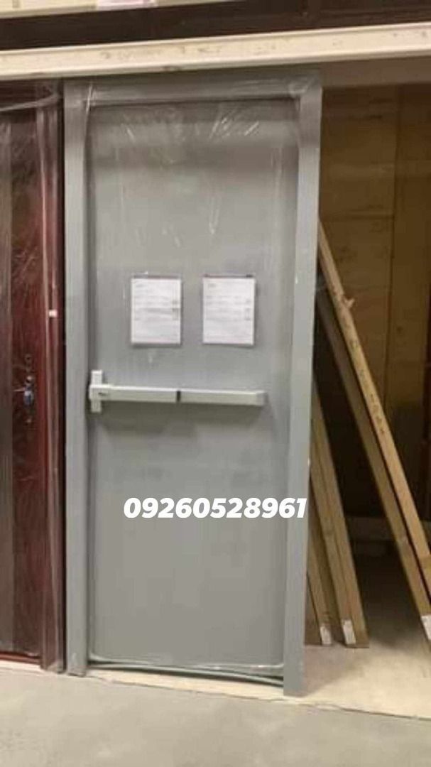 steel fire exit door (Category: Locks, Doors & Gates) located in Caloocan City. Submitted by vttsteeldoor-chelle (Listing ID 1437599311, Image 2). Description: FIRE EXIT DOORS IN STOCK – READY FOR DELIVERY! Looking for a trusted manufacturer? We supply high-quality fire-rated steel doors for commercial and industrial use. Available Sizes: 800mm x 2100mm 900mm x 2100mm 1000mmx2100mm Custom sizes available for double doors. Specs: Powder-coated fin
