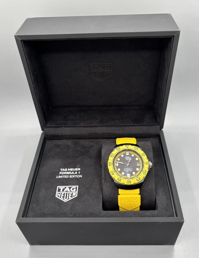 TAG Heuer Formula 1 Solargraph Yellow 38mm Limited Edition WBY1117 ...