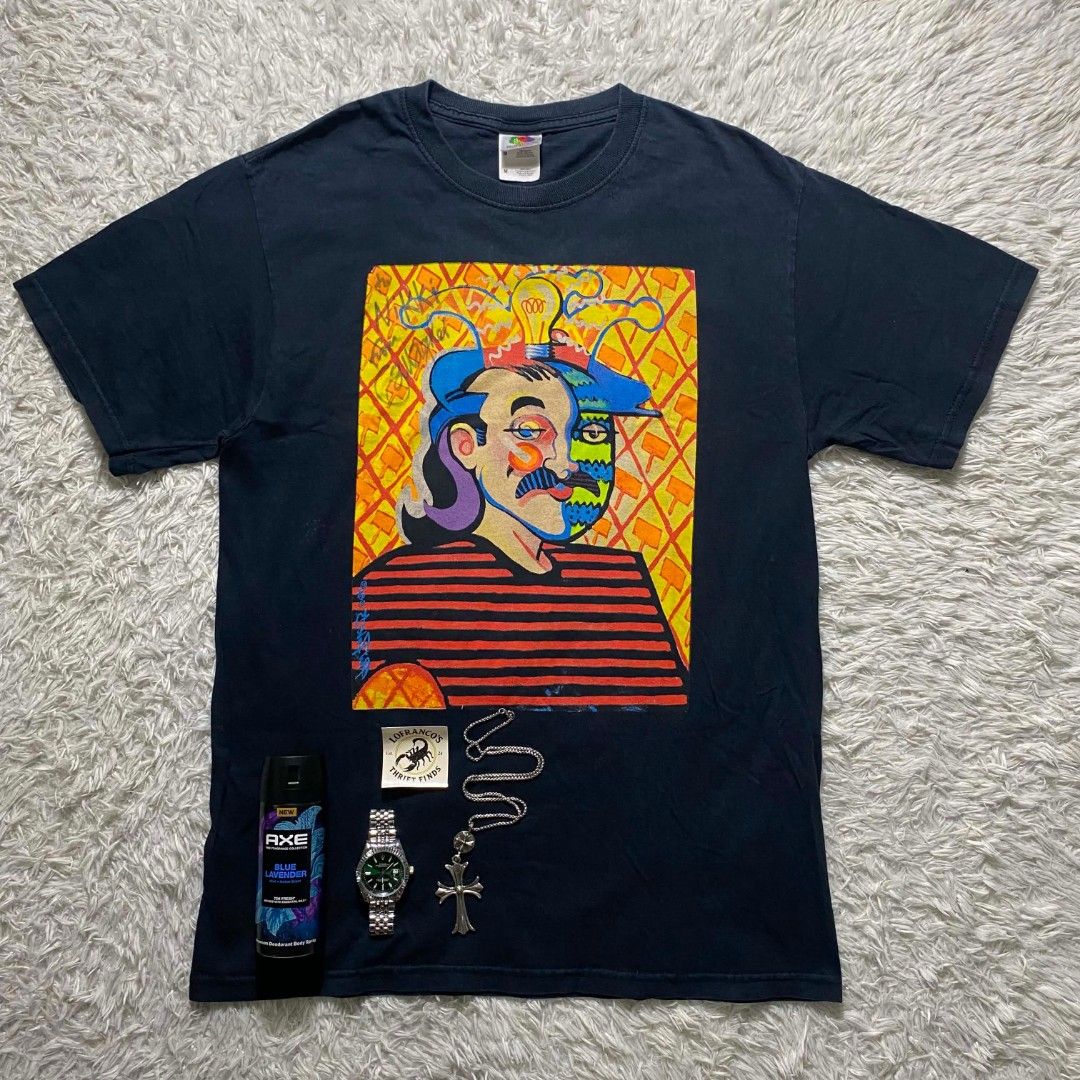 The intellectual Art Tee Signed by Galligher (Category: Tshirts & Polo Shirts ) located in Tagbilaran City. Submitted by lofrancosthriftfnds (Listing ID 1437750999, Image 2). Description: The intellectual Art Tee Signed by Galligher✨ ◽Size: Medium on tag ◽Width: 19 ◽Length: 27.5 Good Condition Color rate: 8.5 or better Complete tags🏷️ Minimal issue: Slight fade sign of usage.