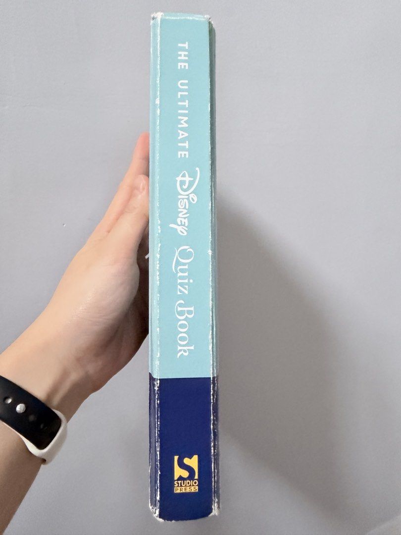 The Ultimate Disney Quiz Book (HB) (Category: Children's Books) located in Pasig City. Submitted by iammr.owl29 (Listing ID 1437617415, Image 2). Description: 📚 Book condition: - Tear off page (see 7th photo) - Dents/damage edges Disclaimers: ❕Actual color may vary due to lightings/effects and camera settings ❕ Photos taken by me except with the last 3 photos, not mine. CTTO. ❕This is PRE-OWNED book. Please expect the ff as it may or already hav