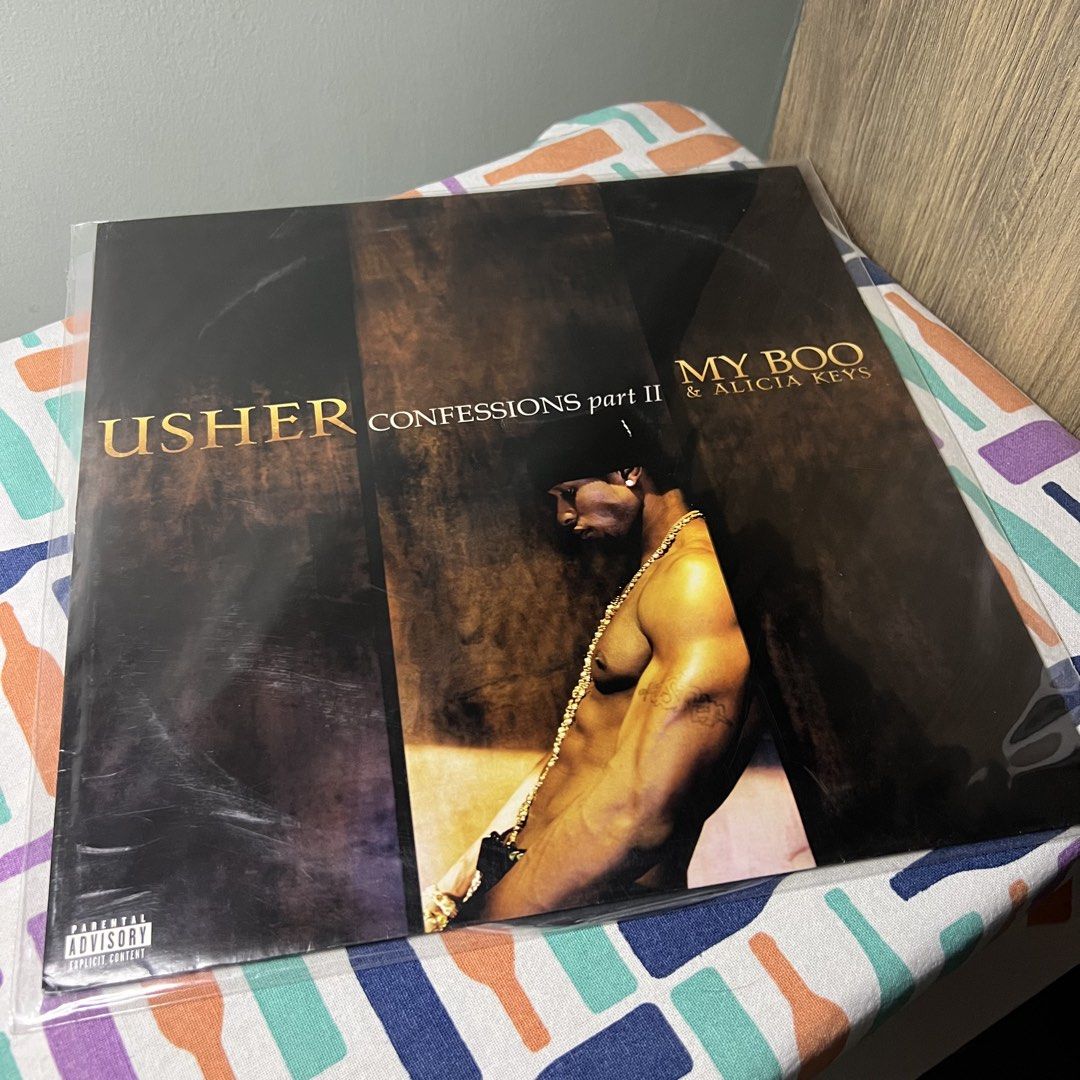 Usher - Confessions Part II/My Boo 12” (Category: Vinyls) located in Dumaguete. Submitted by spin_drs2.0 (Listing ID 1437591757, Image 1). Description: Selling from my personal collection; records are loved and cared for from day 1. Records come with new inner and outer sleeves. Shipping from Dumaguete City with fees shouldered by the buyer Courier: LBC only (~PHP400).