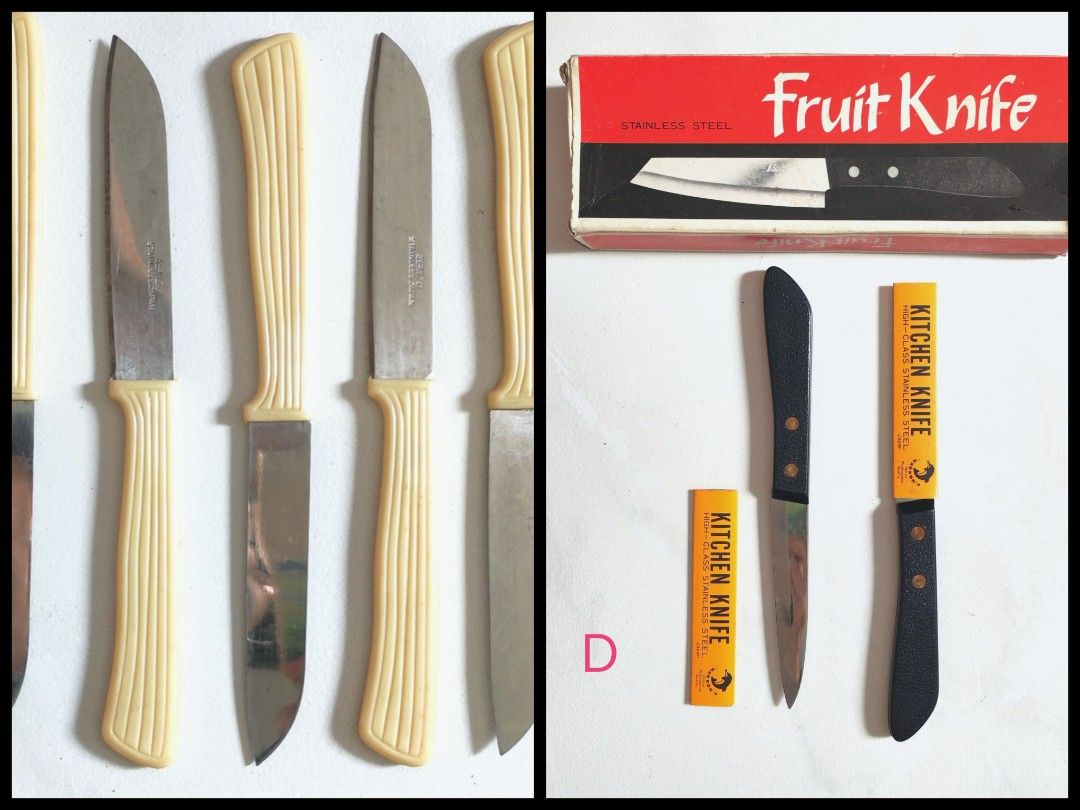 Vintage Fruit and Kitchen Knives Set