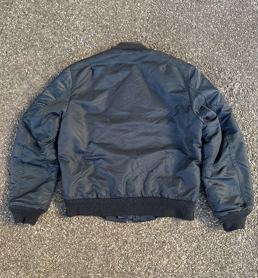 Vintage Spiewak & Sons MA-1 Bomber Jacket (Category: Coats, Jackets and Outerwear) located in Quezon City. Submitted by though.bare (Listing ID 1437747853, Image 3). Description: Fits on M up to L for Men In good, worn condition. Refer to photos. Width : 22.5" Length : 25" Sleeve : 25" Shoulder : 17" No-when worns. Listings not marked sold/reserved are available. These are preloved/used items, manage expectations. Visit my profile for more! .