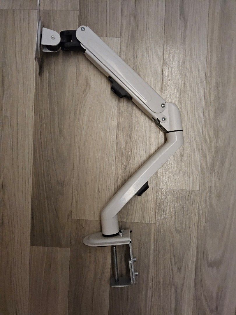 White Monitor Arm - Adjustable