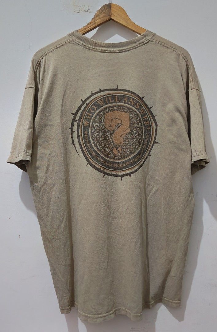 Yugo Ministries (Jesus Tee) (Category: Tshirts & Polo Shirts ) located in Taguig. Submitted by wethrifting2021 (Listing ID 1437744147, Image 1). Description: Item: Jesus Tee (Yugo Ministries Mexico)🔥 ‎Size: Jerzees Tag (XL) ‎Width: 22.5 ‎Length: 30 ‎Condition: Excellent ‎Issue: Minimal Tattered, Minimal Paint stain SWIPE MORE DETAILS. DM to purchase 📩.