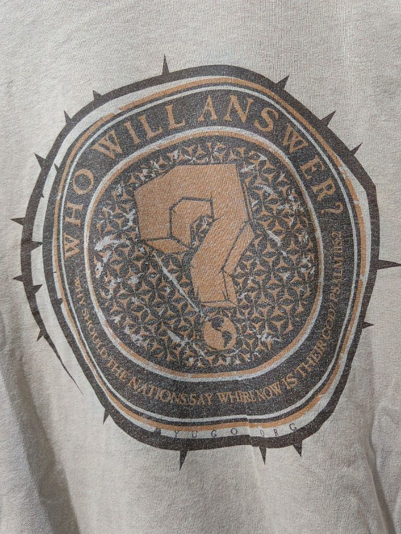 Yugo Ministries (Jesus Tee) (Category: Tshirts & Polo Shirts ) located in Taguig. Submitted by wethrifting2021 (Listing ID 1437744147, Image 3). Description: Item: Jesus Tee (Yugo Ministries Mexico)🔥 ‎Size: Jerzees Tag (XL) ‎Width: 22.5 ‎Length: 30 ‎Condition: Excellent ‎Issue: Minimal Tattered, Minimal Paint stain SWIPE MORE DETAILS. DM to purchase 📩.