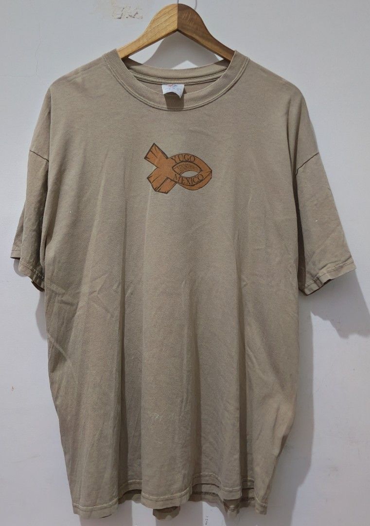 Yugo Ministries (Jesus Tee) (Category: Tshirts & Polo Shirts ) located in Taguig. Submitted by wethrifting2021 (Listing ID 1437744147, Image 2). Description: Item: Jesus Tee (Yugo Ministries Mexico)🔥 ‎Size: Jerzees Tag (XL) ‎Width: 22.5 ‎Length: 30 ‎Condition: Excellent ‎Issue: Minimal Tattered, Minimal Paint stain SWIPE MORE DETAILS. DM to purchase 📩.