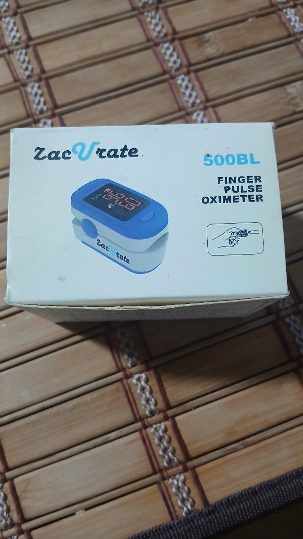 ZACURATE 500BL Finger Pulse Oximeter (Category: Health Monitors & Weighing Scales) located in Bocaue. Submitted by rarestar.07ba01 (Listing ID 1437615256, Image 2). Description: Zacurate 500BL Finger Pulse Oximeter Brand New Hindi po nagamit...