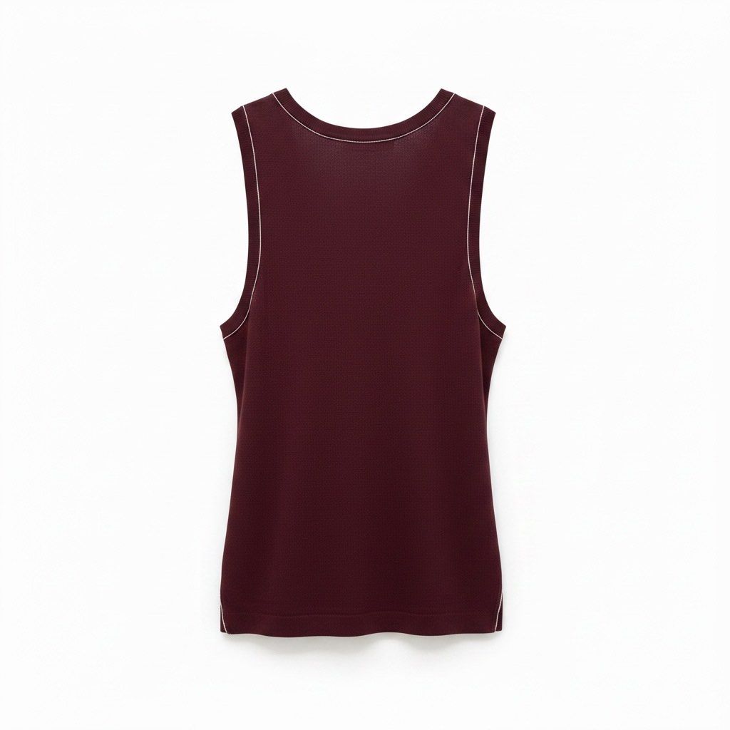 Zara Ribbed Tank Top - XL (Category: Sleeveless) located in Pasay City. Submitted by louiecruz.28 (Listing ID 1437613599, Image 2). Description: - Zara burgundy tank top - Size: XL - Features: Ribbed texture, white stitching details - Design: Scoop neck, fitted silhouette - Origin: Made in Bangladesh - Versatile style.