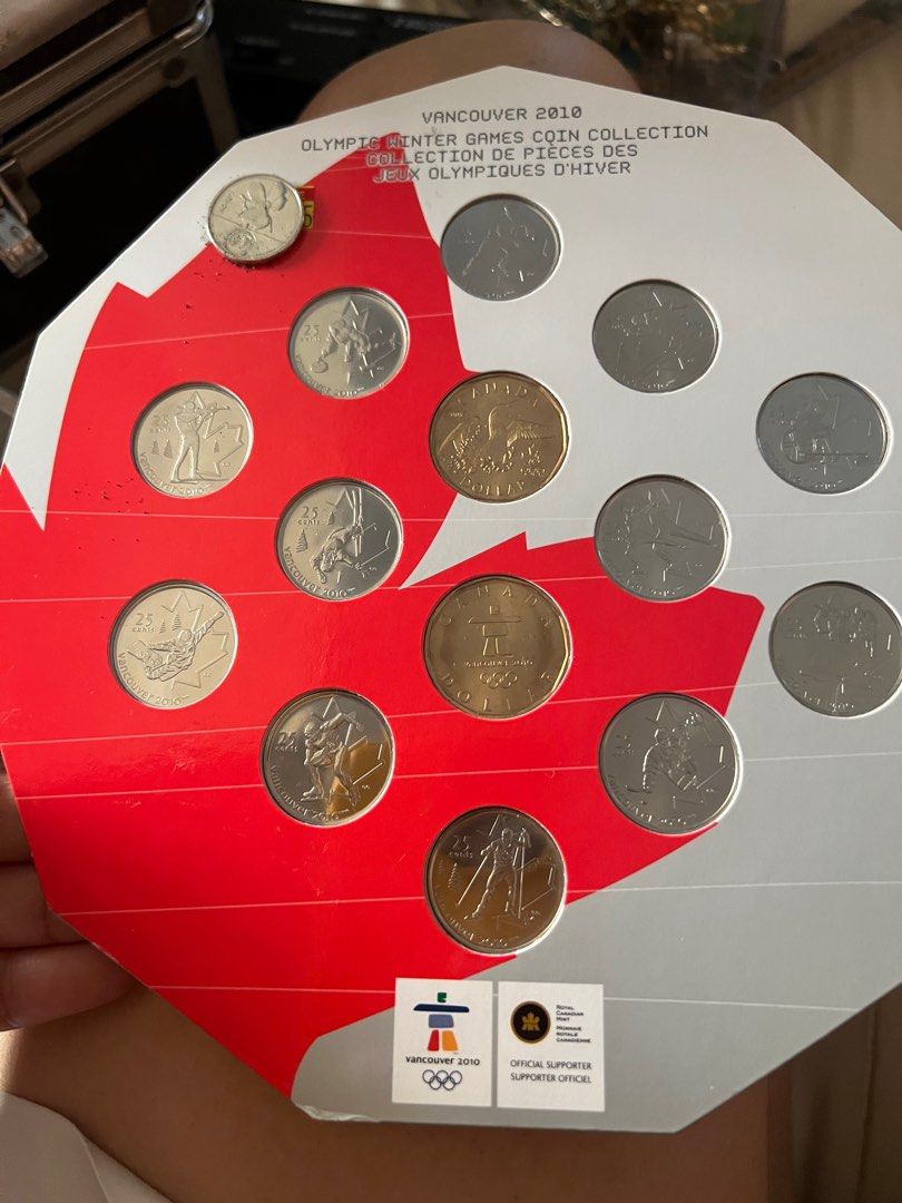 2010 aOlympic winter games coin collection (Category: Currency) located in Quezon City. Submitted by gladmaria (Listing ID 1437763195, Image 3). Description: Consist of 12 pieces .25 cents coins 2010 1 gold 2008 1 dollar 1 gold 2010 1 dollar 2007 Monnaie Royal Canadian Mint .