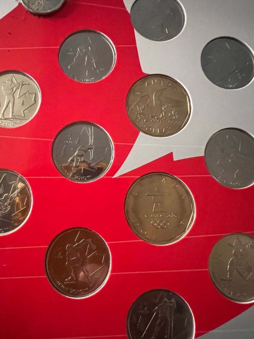 2010 aOlympic winter games coin collection (Category: Currency) located in Quezon City. Submitted by gladmaria (Listing ID 1437763195, Image 2). Description: Consist of 12 pieces .25 cents coins 2010 1 gold 2008 1 dollar 1 gold 2010 1 dollar 2007 Monnaie Royal Canadian Mint .