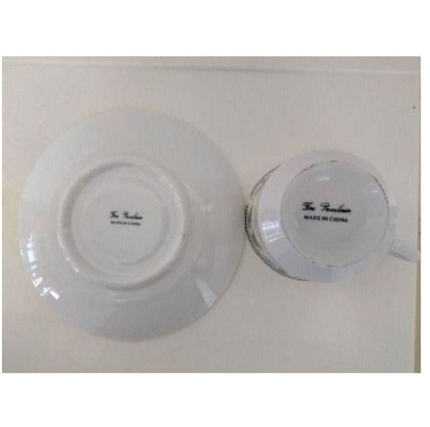 6  Tea Cups & Matching Saucers453833723563233282